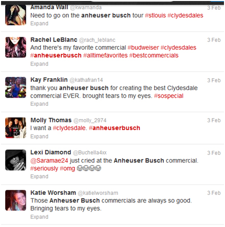 superbowl tweets