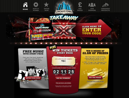Chicago Town Takeaway X Factor Limited Edition Pizza