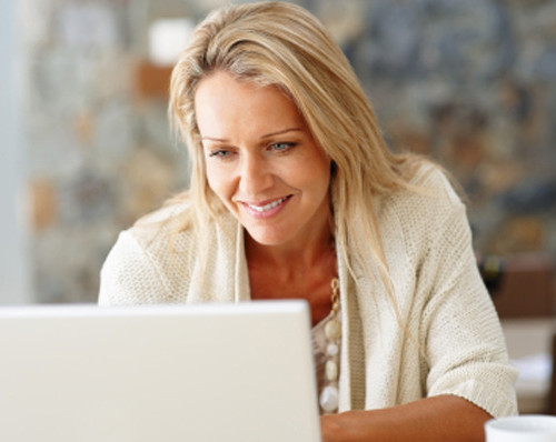 woman on laptop