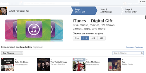 Facebook itunes