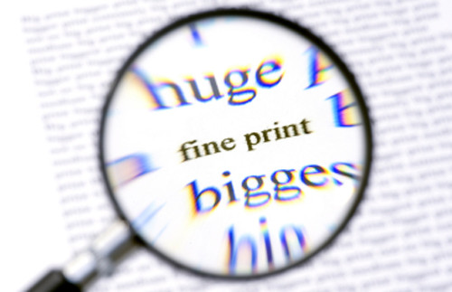 fine print