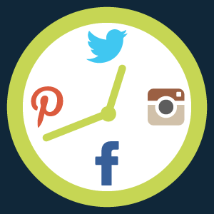 social media clock