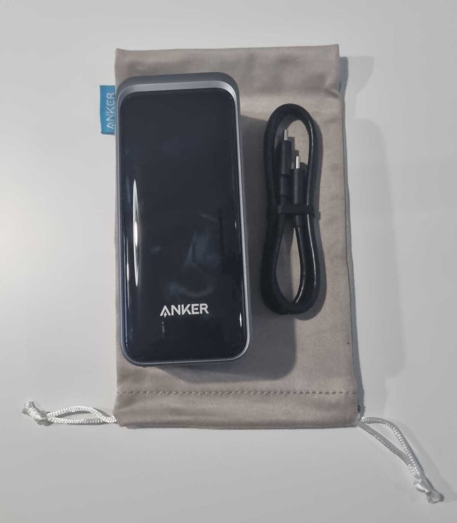 The Anker Prime 20,000 mAh Power Bank charges 3 devices at once